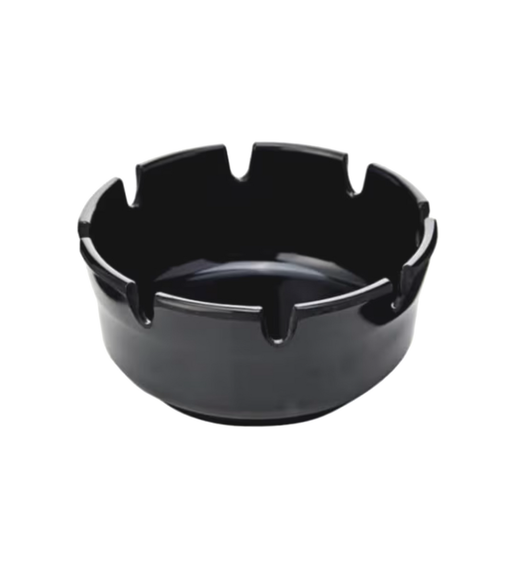 Black Ceramic Ashtray