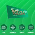 Rizla Green King Size Rolling Papers - BOX OF 15 PACKS