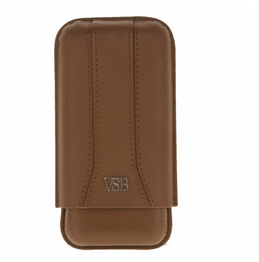 VSB London Brown Leather Cigar Case
