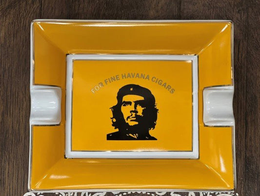 Deep Yellow Che Ashtray - 187mm X 158mm 2 Position Boxed