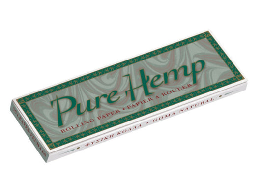Pure Hemp Regular Size Rolling Papers BOX OF 15 PACKS